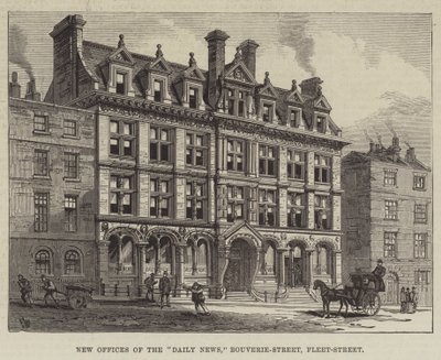 Nye kontorer for Daily News, Bouverie-Street, Fleet-Street af Frank Watkins